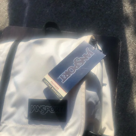 JanSport Hatchet Black and White Classic Backpack(New)